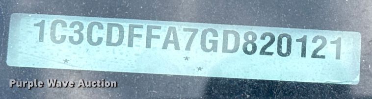 image for item EP0596 2016 Dodge Dart 