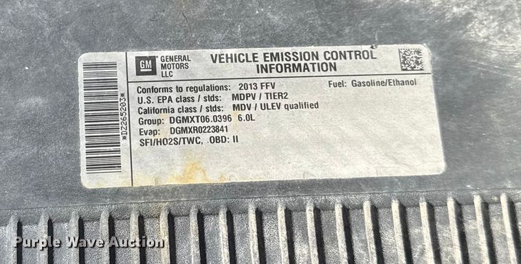 image for item ER0047 2013 Chevrolet Silverado 2500HD pickup truck