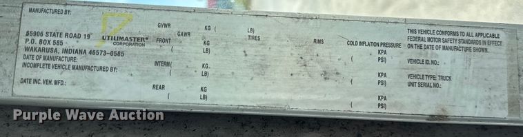 image for item ER0064 2003 Freightliner Utilimaster delivery truck