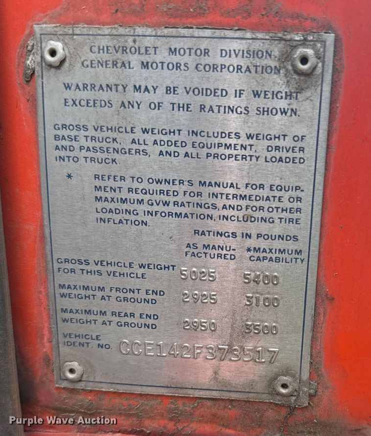 image for item ER2312 1972 Chevrolet C10 pickup truck