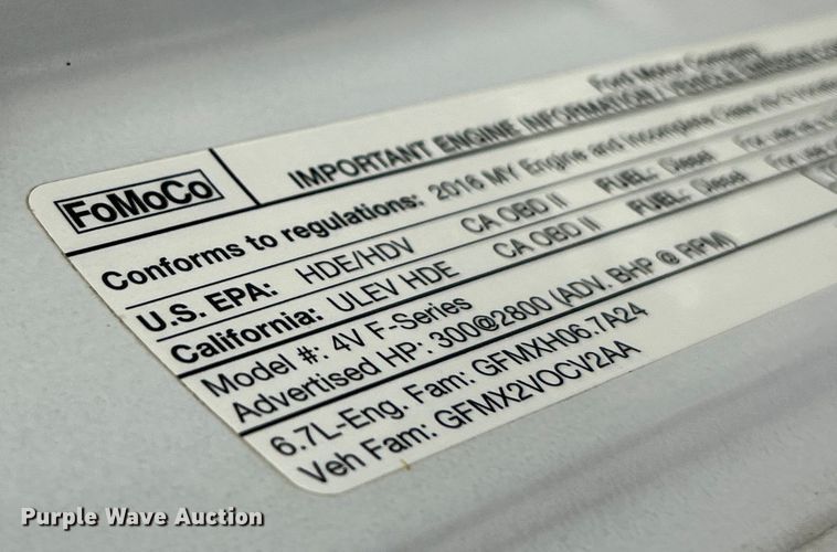 image for item ET3129 2016 Ford F350 Super Duty XL Crew Cab flatbed pickup truck