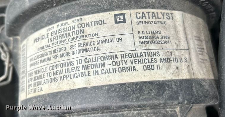 image for item ET3131 2005 Chevrolet Express 3500 refrigerated van