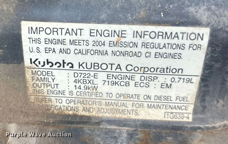 image for item ET3151 Kubota K008-3 mini excavator