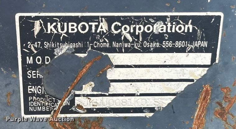 image for item ET3151 Kubota K008-3 mini excavator