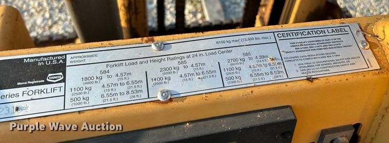 image for item ET3160 1998 Case 586E forklift