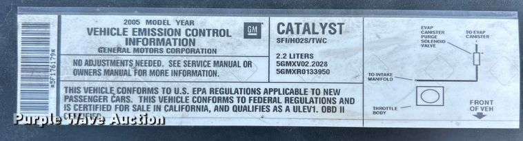 image for item ET3181 2005 Chevrolet Malibu 