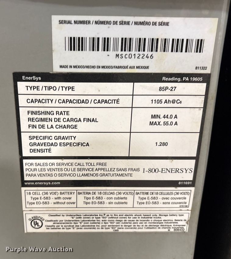 image for item ET8548 2017 Crown FC5225-50 forklift