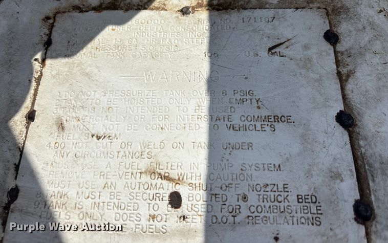 image for item EU0093 (2) auxiliary fuel tank