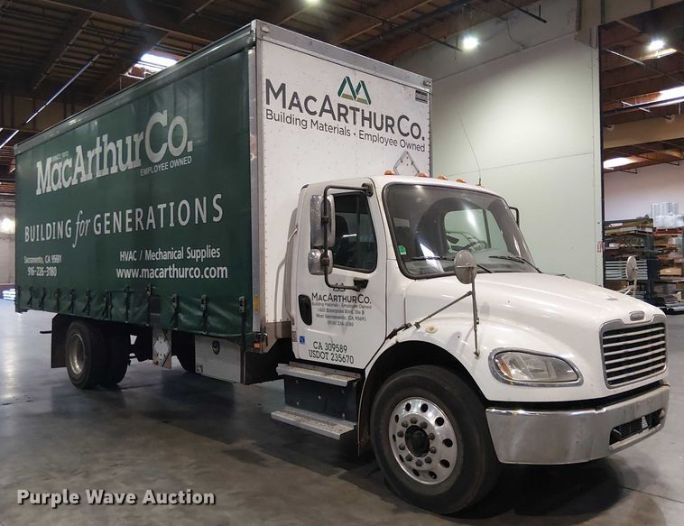 image for item EU2508 2018 Freightliner M2 side curtain box truck
