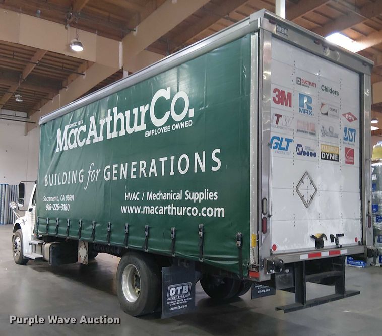 image for item EU2508 2018 Freightliner M2 side curtain box truck