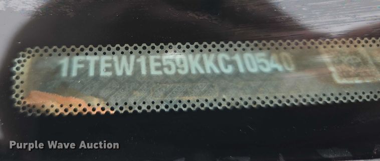 image for item EU3634 2019 Ford F150 XLT SuperCrew pickup truck