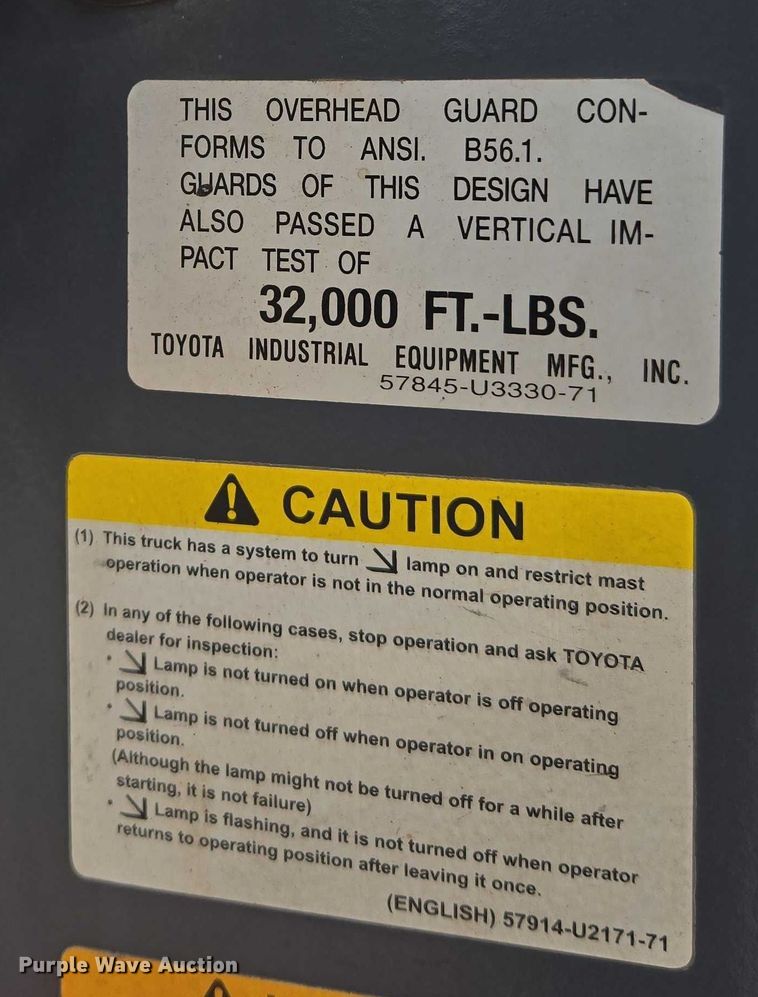 image for item EU3696 Toyota 7FDU35 forklift