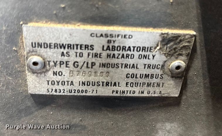 image for item EU4615 Toyota 42-6FGCU25 forklift