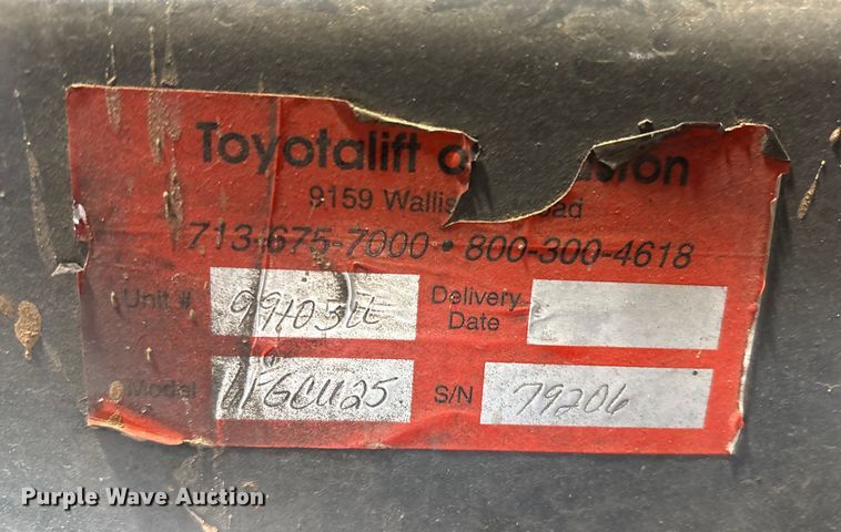 image for item EU4615 Toyota 42-6FGCU25 forklift