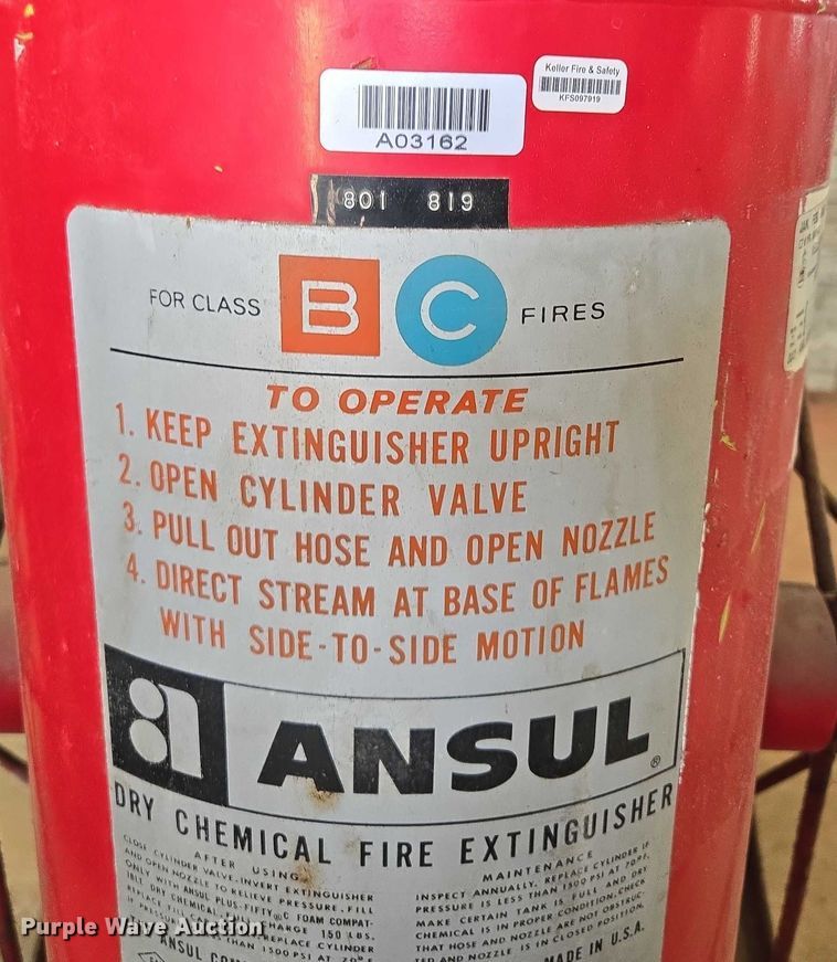 image for item EV1730 (5) Ansul 150 dry chemical fire extinguishers