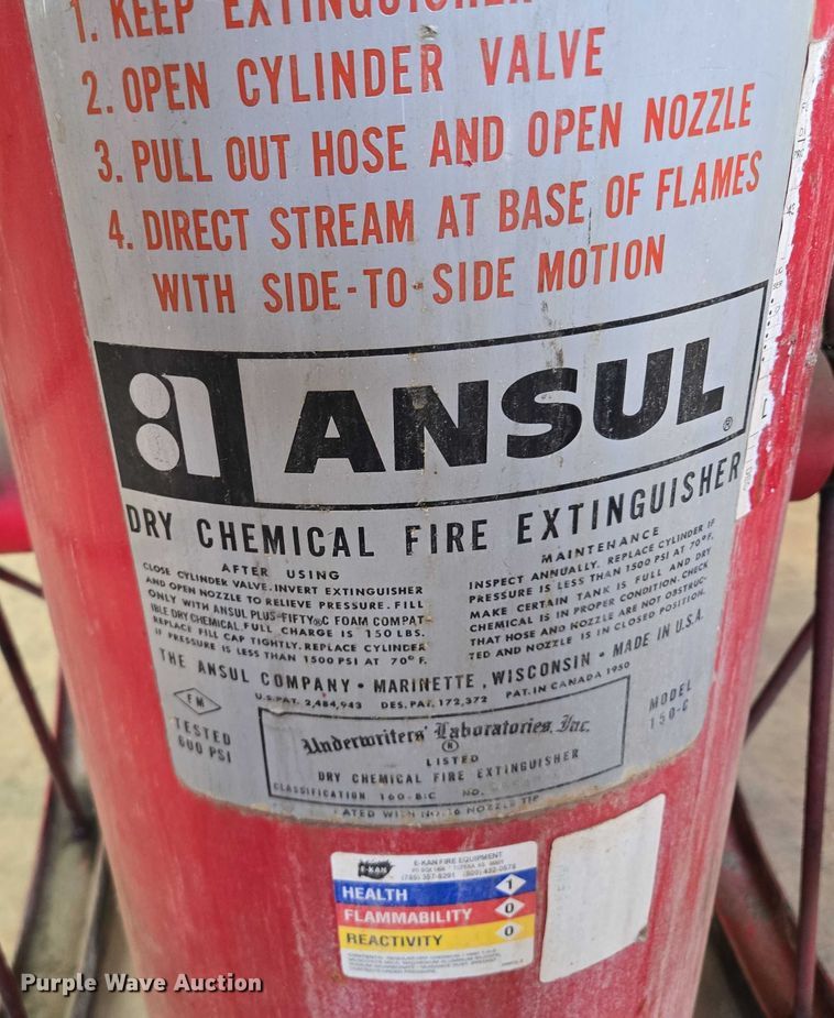 image for item EV1730 (5) Ansul 150 dry chemical fire extinguishers