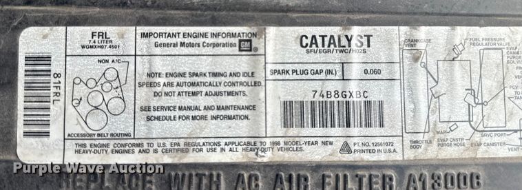 image for item EV1749 1998 Chevrolet  K3500 Crew Cab pickup truck