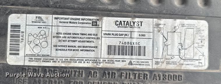 image for item EV1749 1998 Chevrolet  K3500 Crew Cab pickup truck