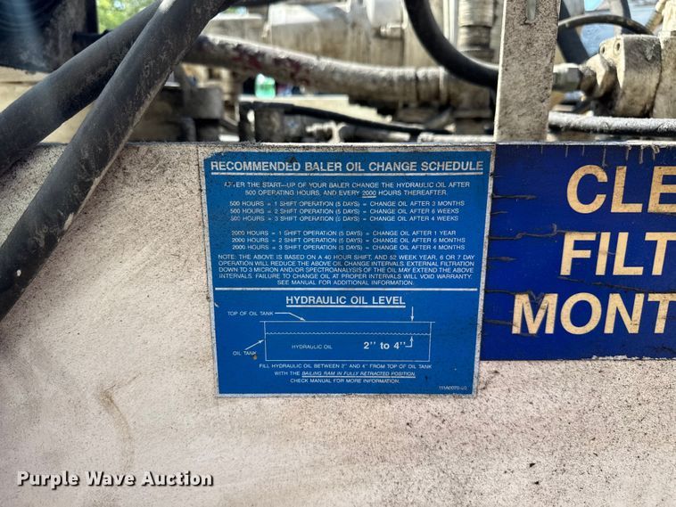 image for item EV1833 Balemaster 1772-A horizontal baler