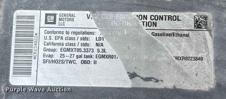 image for item EV1844 2014 GMC Yukon XL SUV