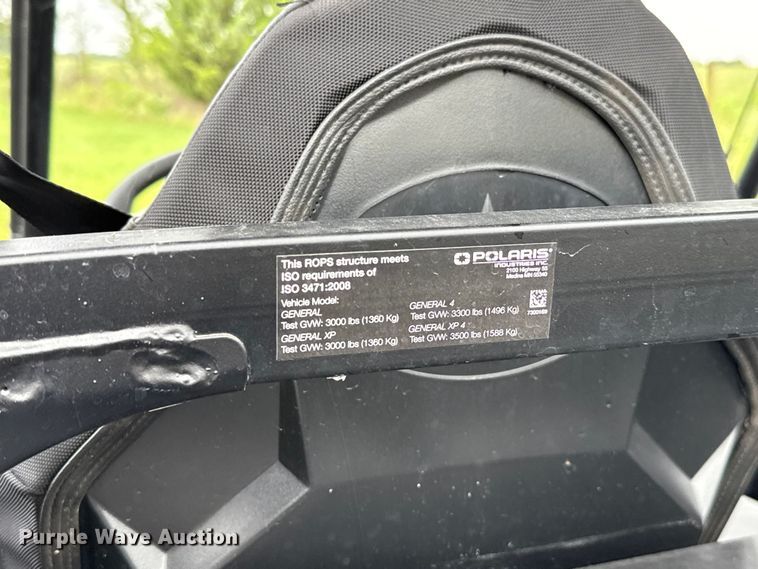 image for item GH9316 2025 Polaris General XP 1000 utility vehicle