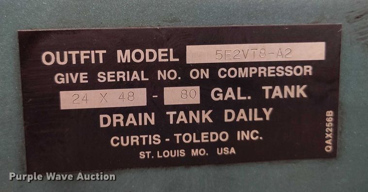 image for item IP9698 2002 Curtis 5E2VT8-A2 air compressor