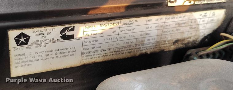 image for item IP9703 2007 Dodge Ram 2500 Big Horn Quad Cab pickup truck