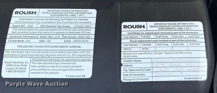 image for item NU9578 2021 Ford E450 Super Duty delivery truck