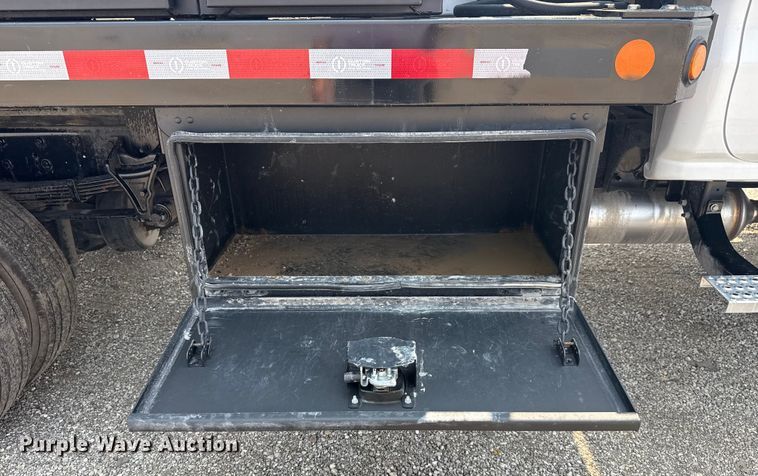 image for item NU9592 2022 Chevrolet Silverado 5500HD Crew Cab flatbed truck