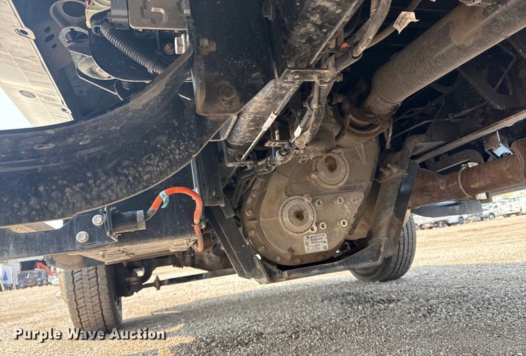 image for item NU9592 2022 Chevrolet Silverado 5500HD Crew Cab flatbed truck