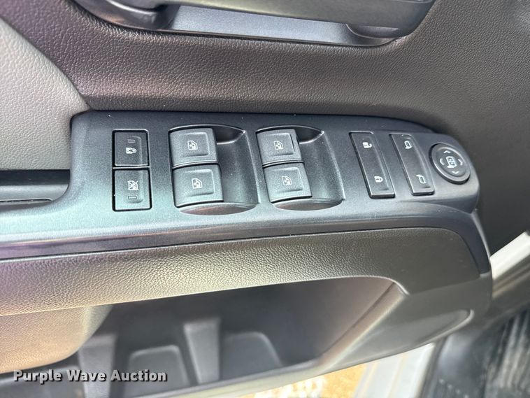 image for item NU9592 2022 Chevrolet Silverado 5500HD Crew Cab flatbed truck