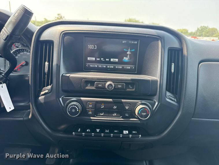 image for item NU9592 2022 Chevrolet Silverado 5500HD Crew Cab flatbed truck