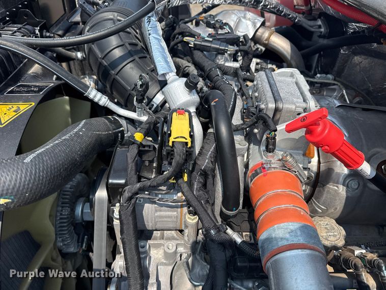 image for item NU9592 2022 Chevrolet Silverado 5500HD Crew Cab flatbed truck