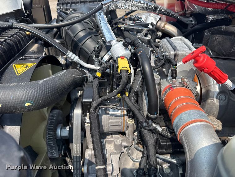 image for item NU9592 2022 Chevrolet Silverado 5500HD Crew Cab flatbed truck