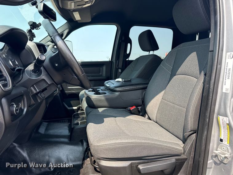 image for item NU9594 2022 RAM 5500 Crew Cab flatbed truck