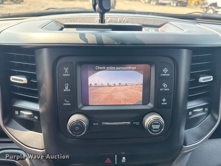 image for item NU9594 2022 RAM 5500 Crew Cab flatbed truck