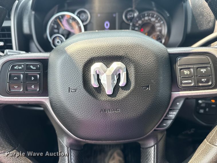 image for item NU9594 2022 RAM 5500 Crew Cab flatbed truck