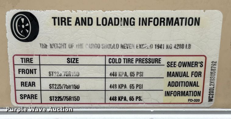 image for item NU9602 2008 Wells Cargo enclosed cargo trailer