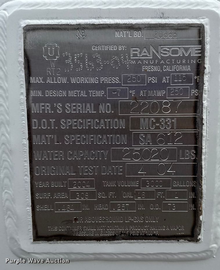 image for item NU9606 2011 Freightliner Business Class M2 propane delivery truck