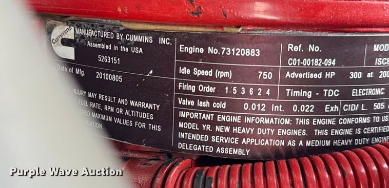 image for item NU9606 2011 Freightliner Business Class M2 propane delivery truck