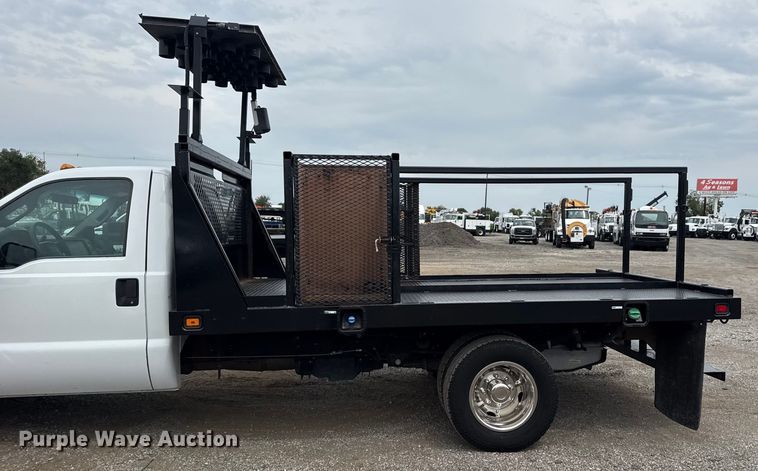 image for item NU9608 2012 Ford F350 Super Duty flatbed pickup truck