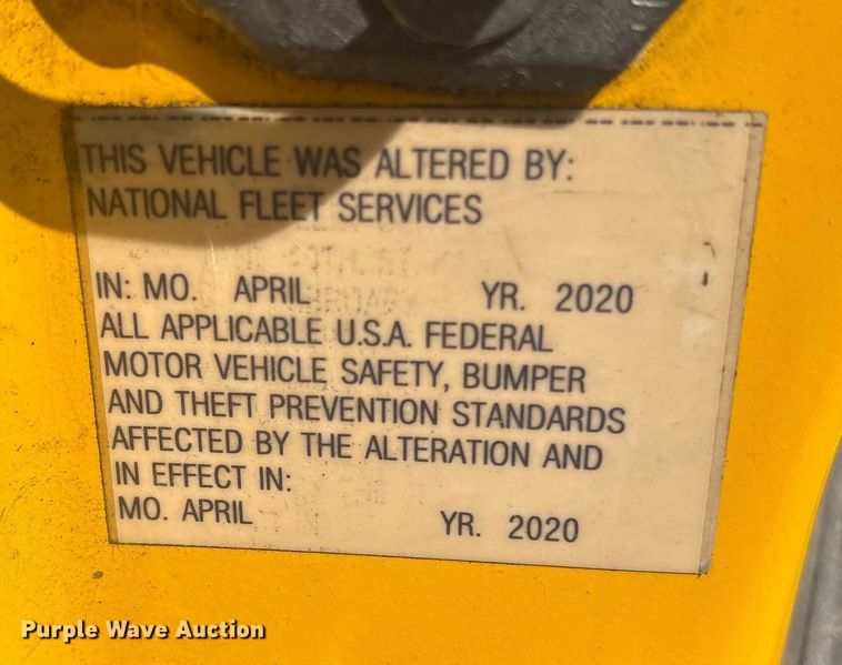 image for item YA0619 2020 Ford Transit 250 van