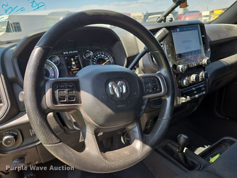 image for item YA0780 2022 RAM 3500 pickup truck cab and chassis