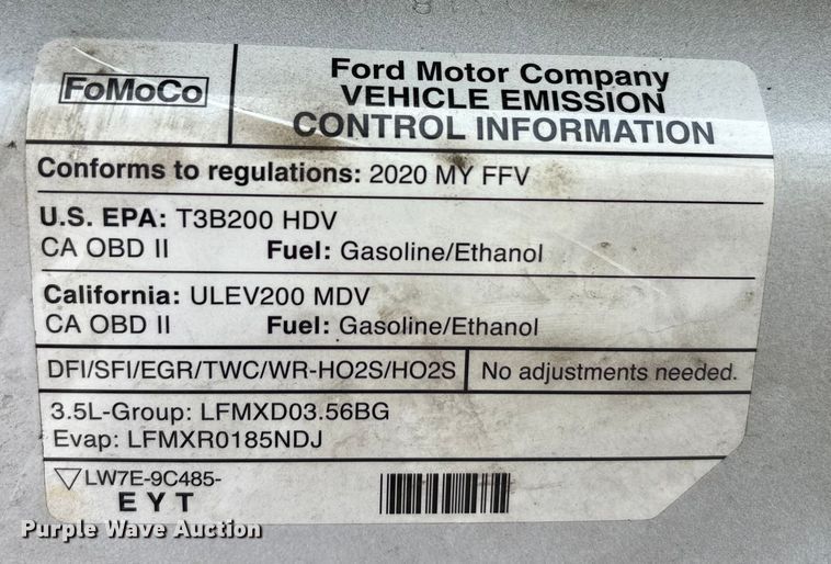 image for item YA0946 2020 Ford Transit 350 van