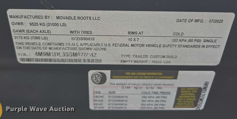 image for item YA1094 2025 Movable Roots mobile office