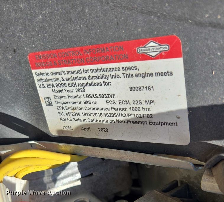 image for item DE2197 2020 Vermeer SC382 stump grinder