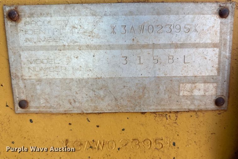 image for item DO1177 2000 Caterpillar 315B L excavator