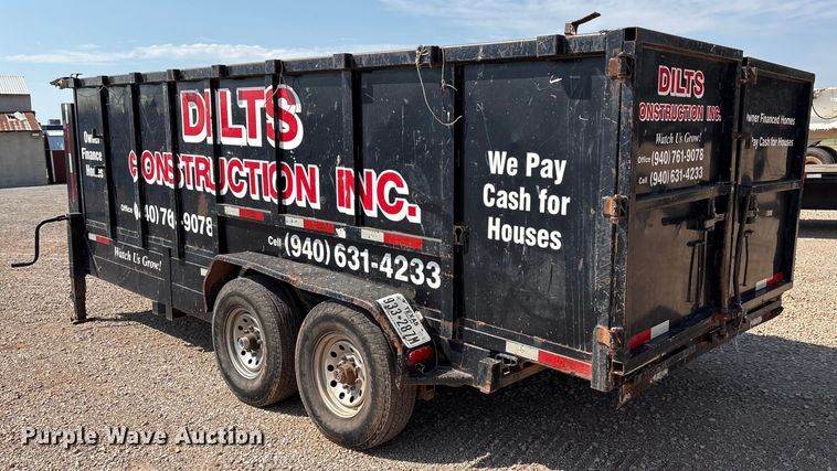 image for item DO1178 2017 Texas Pride dump trailer