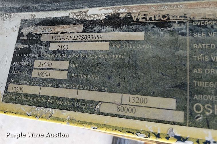 image for item DT6267 2007 Oshkosh S Series ready mix truck