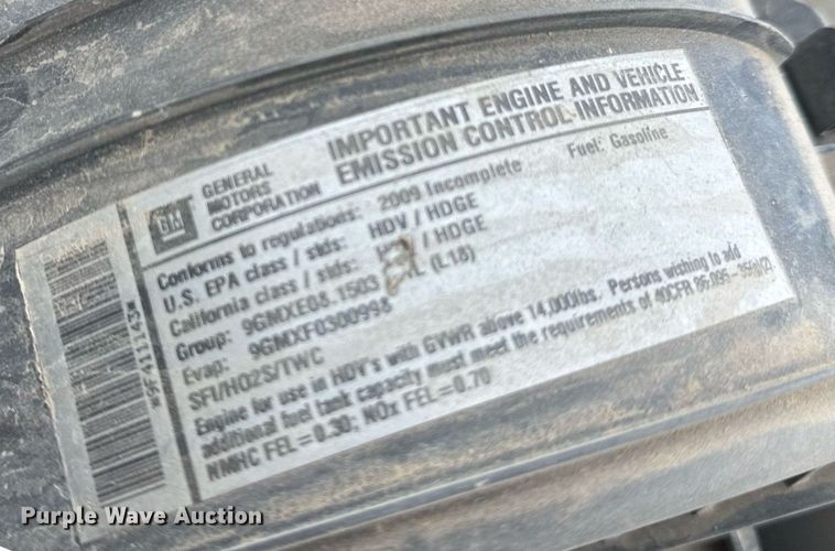 image for item DT6341 2009 Chevrolet C4500 flatbed truck